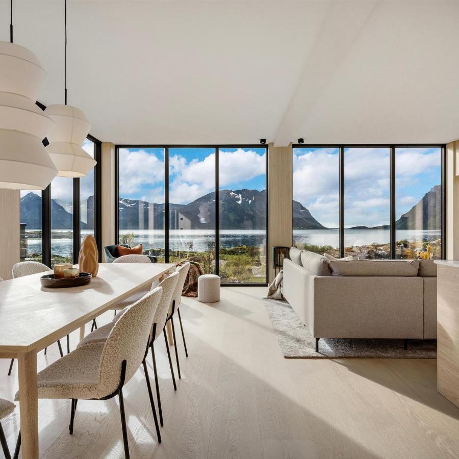 New! Luxury Cabin In Beautiful Lofoten Kleppstad Екстер'єр фото