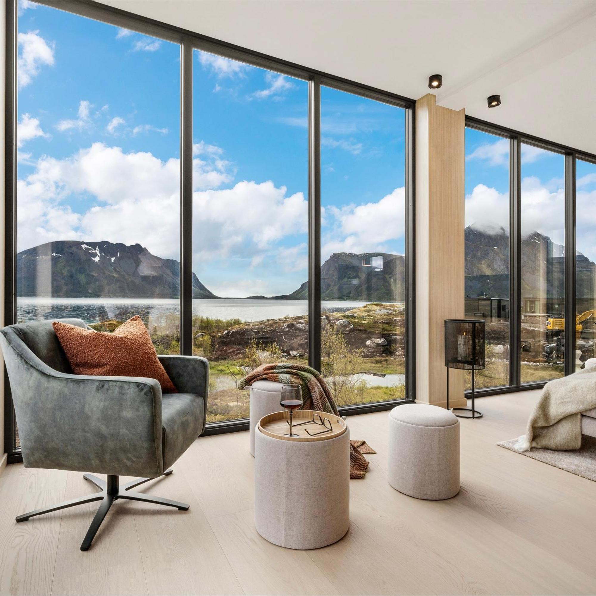 New! Luxury Cabin In Beautiful Lofoten Kleppstad Екстер'єр фото