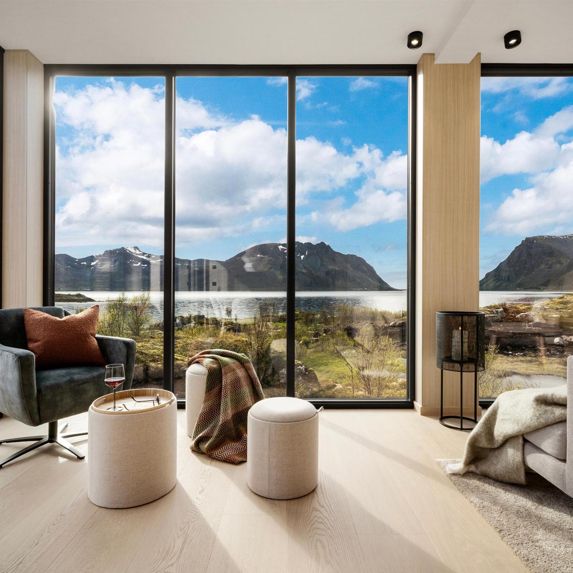 New! Luxury Cabin In Beautiful Lofoten Kleppstad Екстер'єр фото